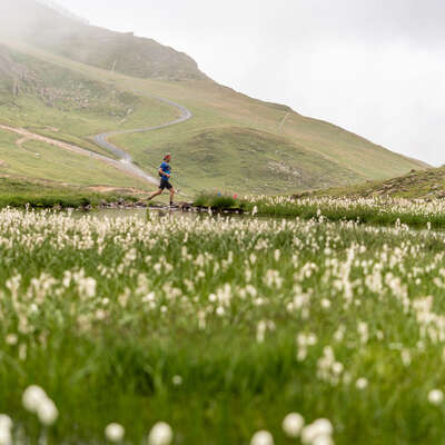 Coureur sur le Tignes trail